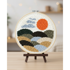 Набор для создания ковровой вышивки Где сходит солнце, Brushme (20 см)