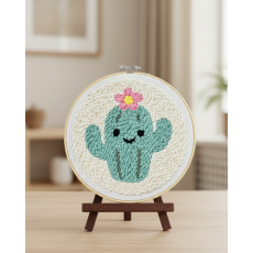 Набор для создания ковровой вышивки Мягкая колючка, Brushme (20 см)