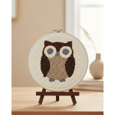 Набор для создания ковровой вышивки Ночной друг, Brushme (20 см)