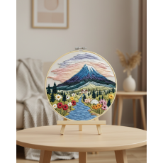 Набор для вышивки гладью Долина покоя, Brushme (20 см)