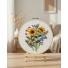 Набор для вышивки гладью Солнечный букет, Brushme (20 см)