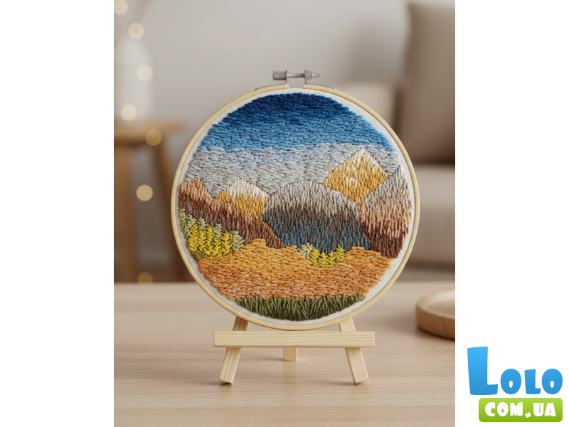 Набор для вышивки гладью Горное дыхание, Brushme (20 см)