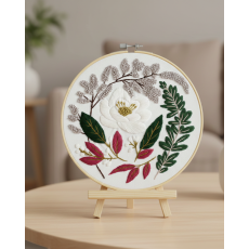 Набор для вышивки гладью Нежный венок, Brushme (20 см)