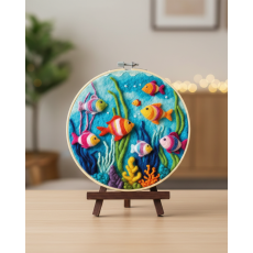 Набор для валяния картины из шерсти Подводный мир, Brushme (20 см)