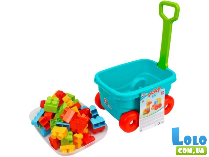 Конструктор в тележке, ТехноК (1393), 50 дет.