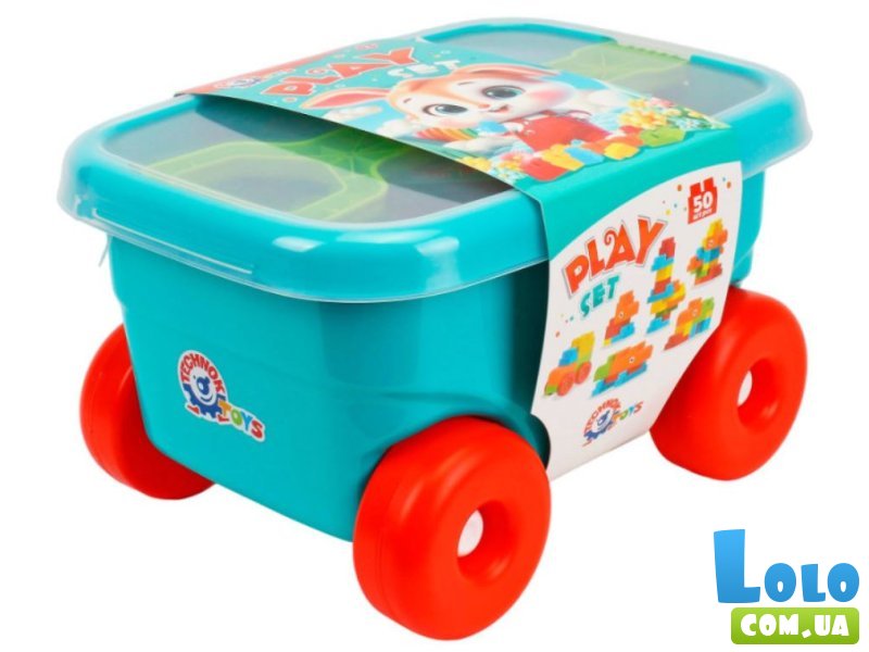 Конструктор в тележке, ТехноК (1393), 50 дет.