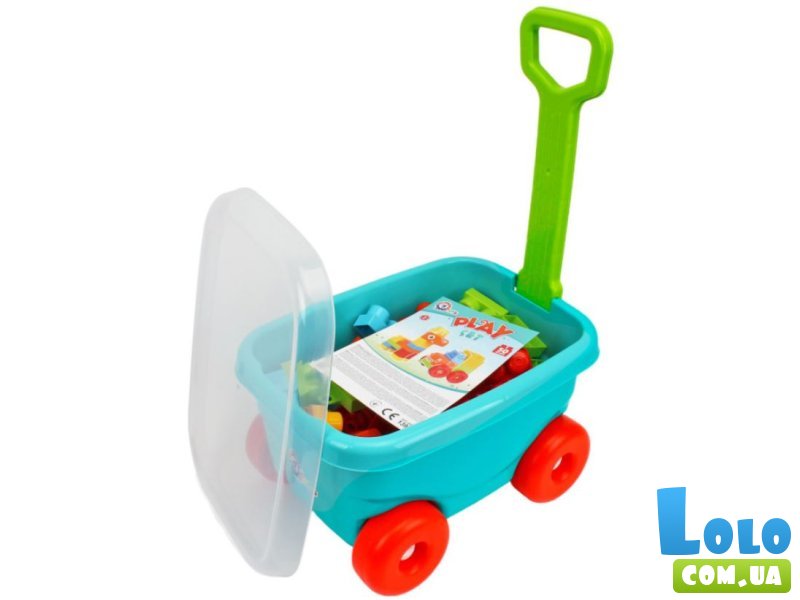 Конструктор в тележке, ТехноК (1393), 50 дет.