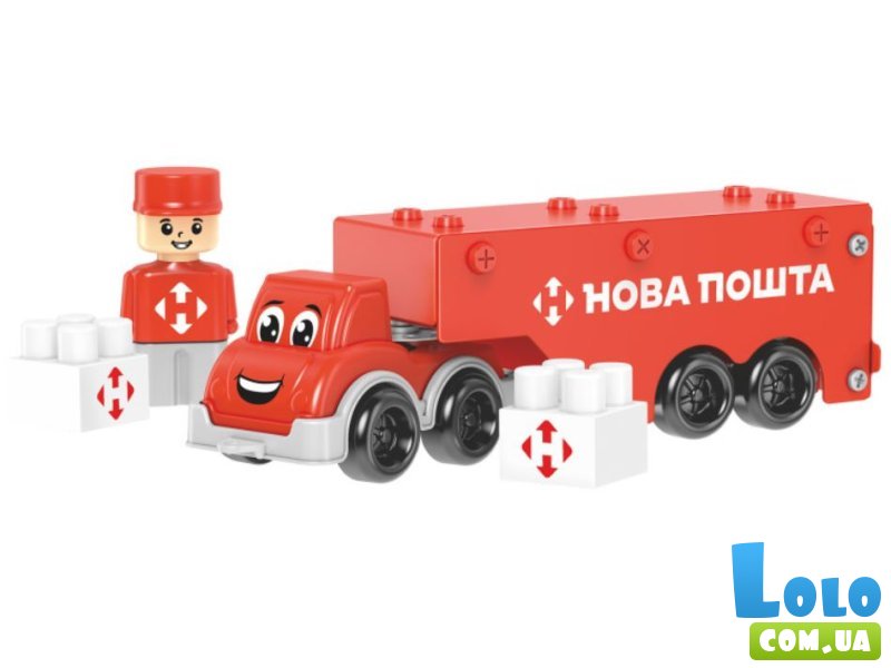 Конструктор металлический Фура Новая почта, ТехноК (1416), 135 дет.