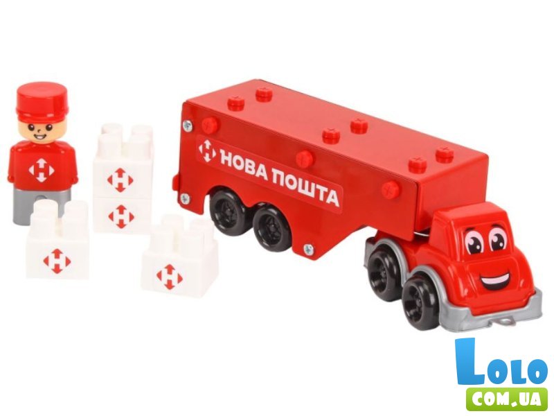 Конструктор металлический Фура Новая почта, ТехноК (1416), 135 дет.