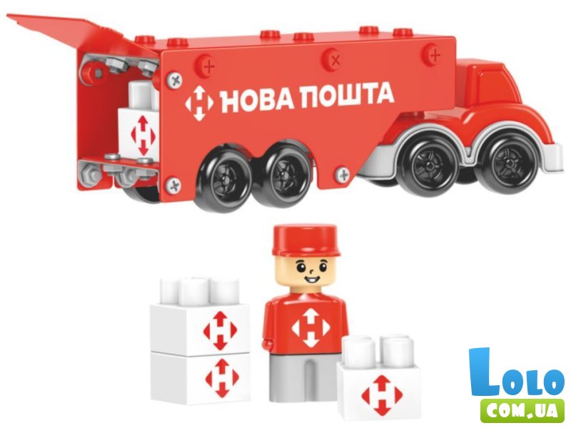 Конструктор металлический Фура Новая почта, ТехноК (1416), 135 дет.