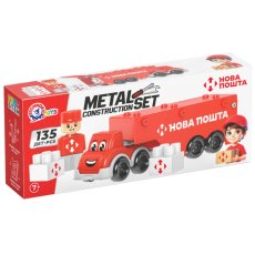 Конструктор металлический Фура Новая почта, ТехноК (1416), 135 дет.