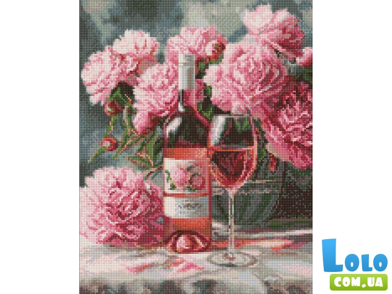 Алмазная мозаика Розовые мгновения наслаждения, Идейка (40х50 см)