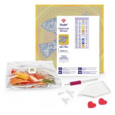 Алмазная мозаика Беззаботный слоник, Идейка (30х30 см)