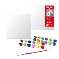 Картина по номерам Черепашка рисует, Идейка (25х25 см)