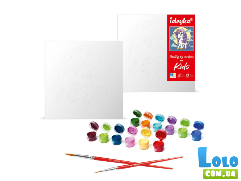 Картина по номерам Чудесный тигренок, Идейка (25х25 см)