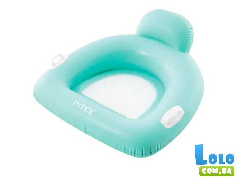 Плотик-кресло надувное, Intex (голубой)