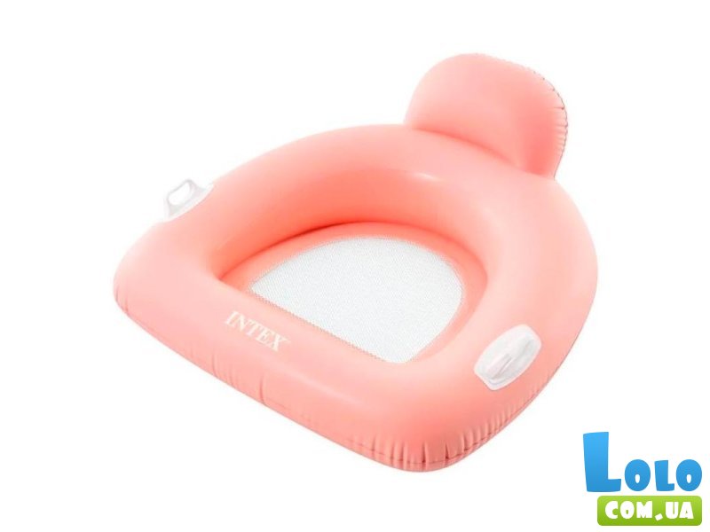 Плотик-кресло надувное, Intex (розовый)