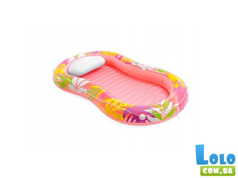Матрас-шезлонг надувной Оазис, Intex (розовый)