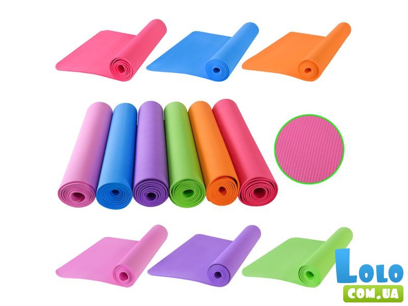 Коврик для йоги и фитнеса (в ассортименте)