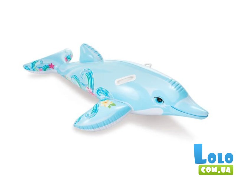 Надувной дельфин с ручками, Intex
