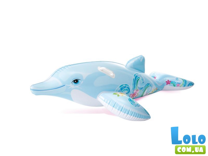 Надувной дельфин с ручками, Intex