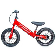 Детский велосипед с надувными колесами 12", Scale Sports (красный)