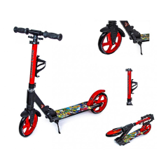 Самокат двухколесный, Scale Sports с дисковым тормозом (красно-черный)