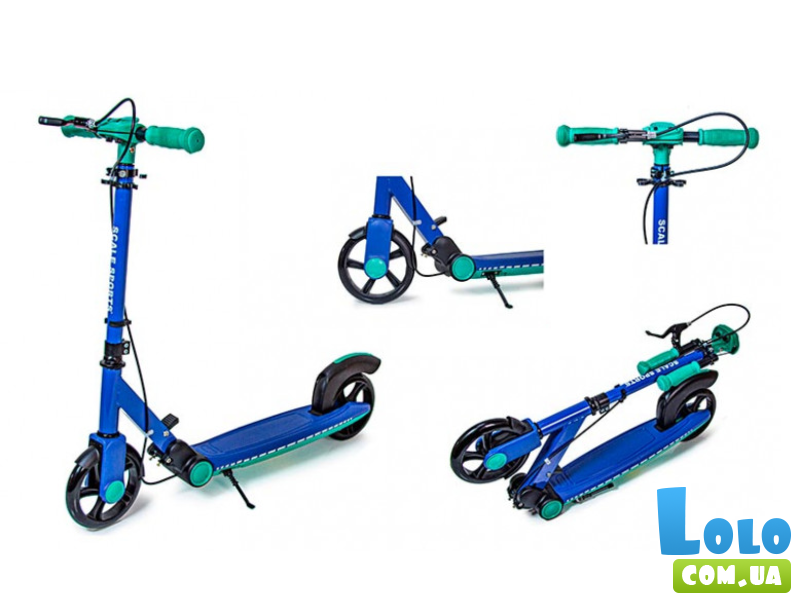 Самокат двухколесный, Scale Sports (синий)