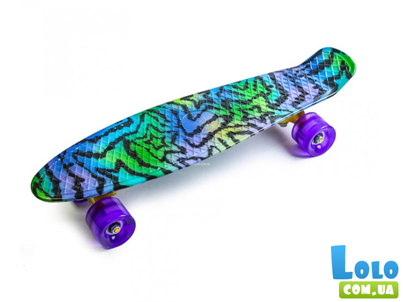 Скейт Пенни борд Магия Кислотный