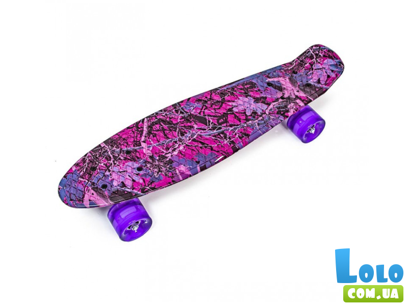 Скейт Пенни борд Розовый Лес