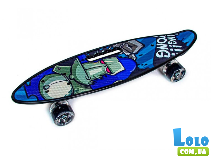 Скейт Scale Sports Кинг Конг с ручкой