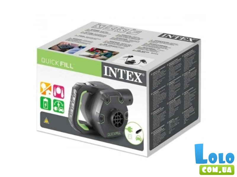 Насос электрический с 3 насадками, Intex