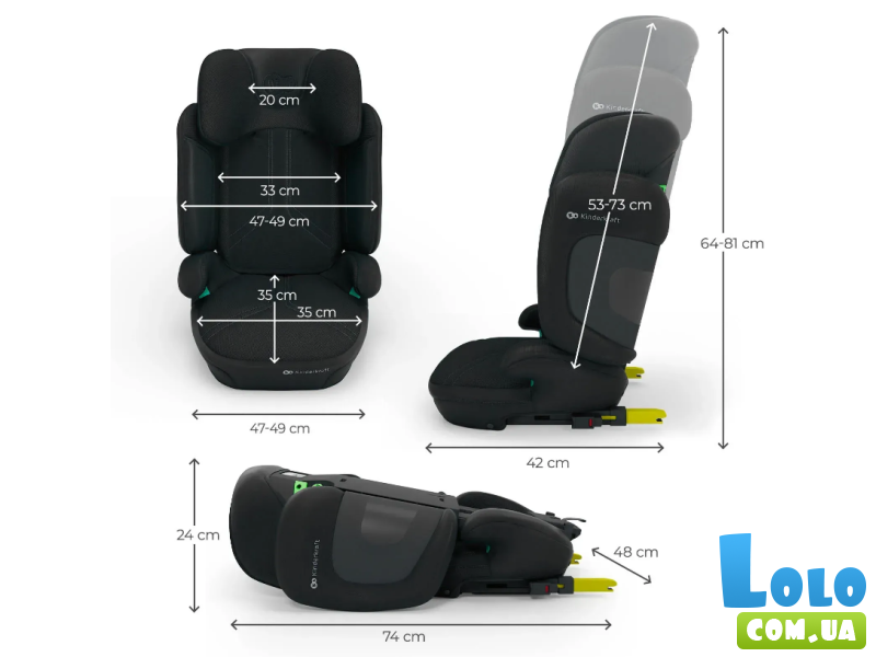 Автокресло Xpand 2 PRO i-Size, Kinderkraft (Black)