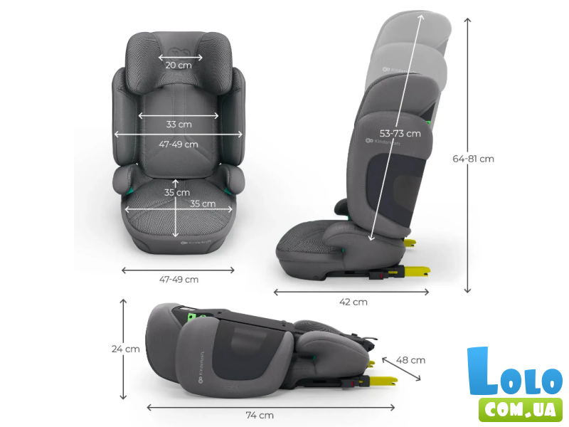 Автокресло Xpand 2 PRO i-Size, Kinderkraft (Grey)