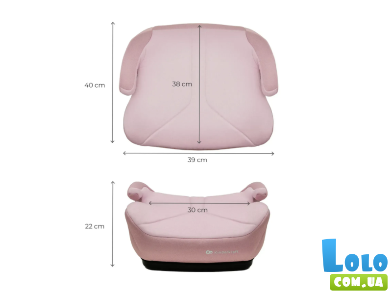 Автокресло-бустер i-Boost 2, Kinderkraft (Pink)