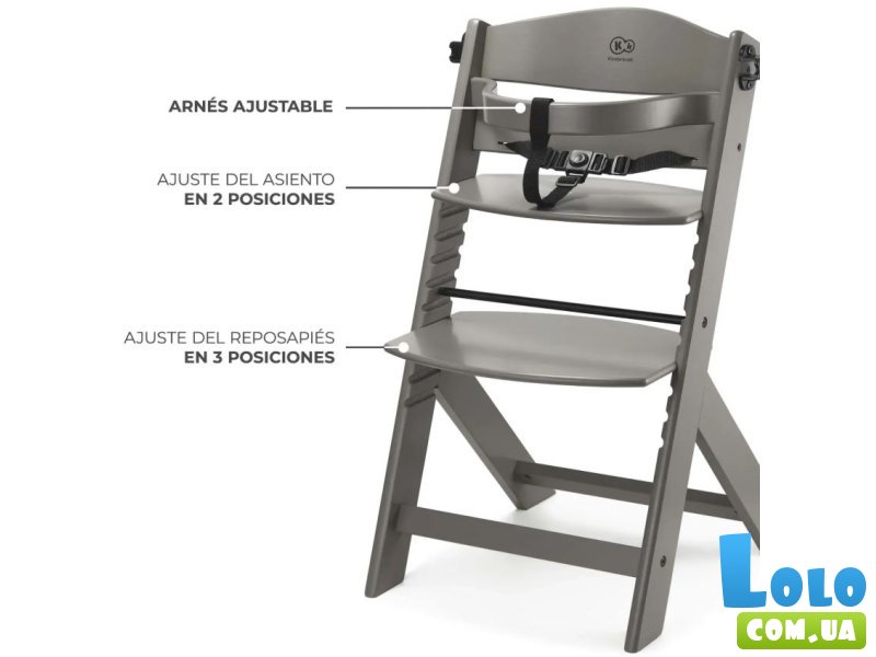 Стульчик для кормления Enock, Kinderkraft (Brown)