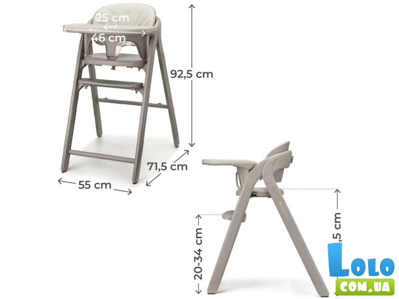 Стульчик для кормления Tino, Kinderkraft (Beige)