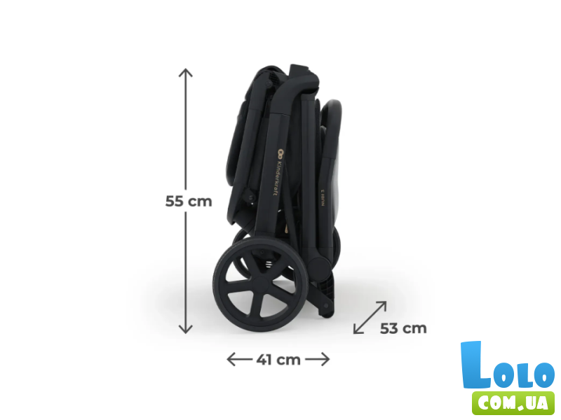 Прогулочная коляска Nubi 3 Midnight, Kinderkraft (Black)