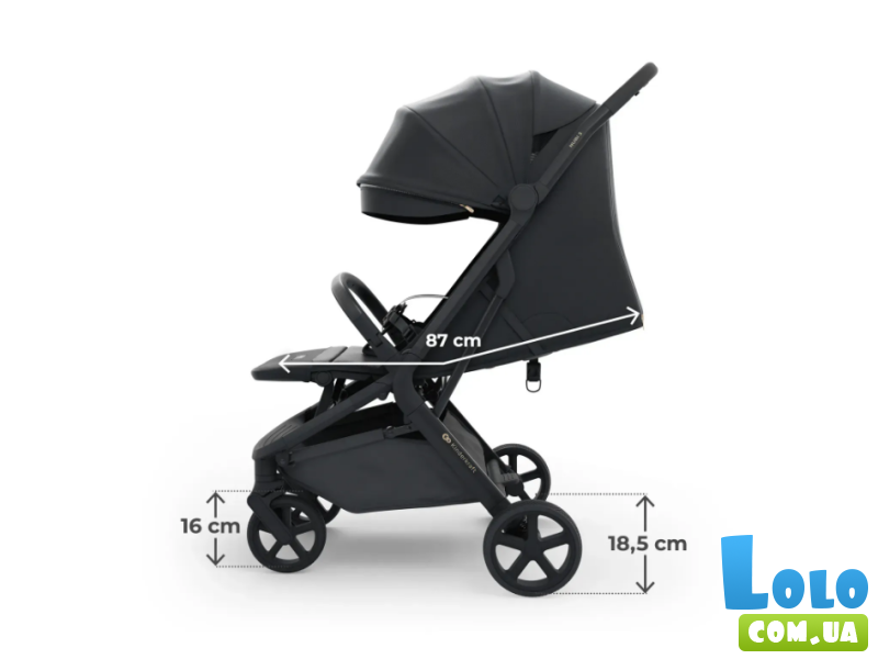 Прогулочная коляска Nubi 3 Midnight, Kinderkraft (Black)