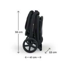Прогулочная коляска Nubi 3 Midnight, Kinderkraft (Black)