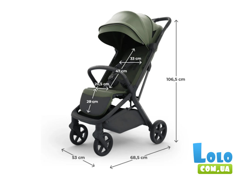Прогулочная коляска Nubi 3 Mystic, Kinderkraft (Green)