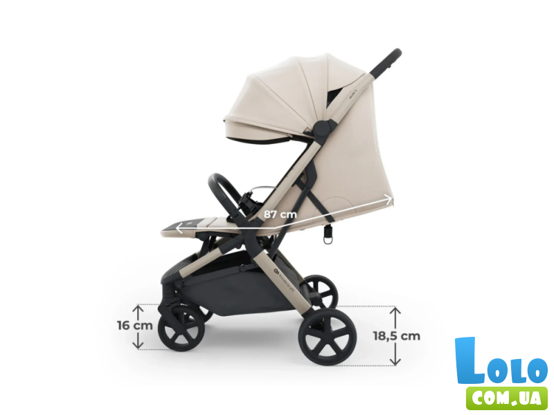 Прогулочная коляска Nubi 3 Sand, Kinderkraft (Beige)