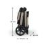 Прогулочная коляска Nubi 3 Sand, Kinderkraft (Beige)