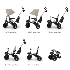 Трехколесный велосипед Aveo 2 Plus, Kinderkraft (Beige)
