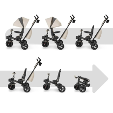 Трехколесный велосипед Spinstep 2 Plus, Kinderkraft (Beige)