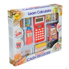Детский кассовый аппарат с калькулятором и аксессуарами