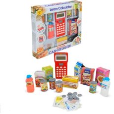 Детский кассовый аппарат с калькулятором и аксессуарами