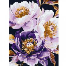 Картина по номерам Пурпурное обаяние с красками металлик extra, Идейка (30х40 см)