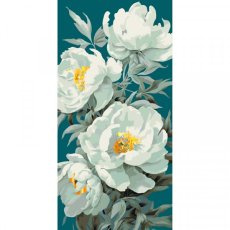 Картина по номерам Белые пионы, ArtCraft (40х80 см)