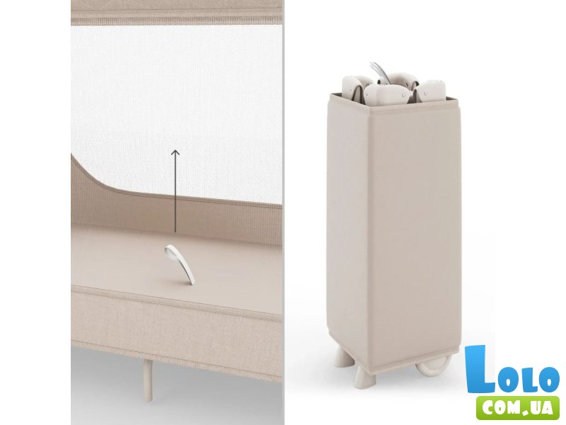 Кровать-манеж Leody Up, Kinderkraft (Beige)